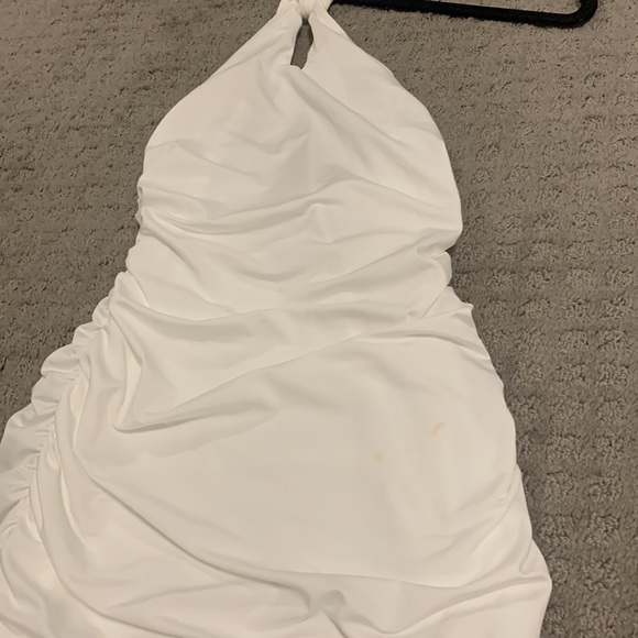 Princess Polly White Halter Mini Dress - Picture 3 of 3